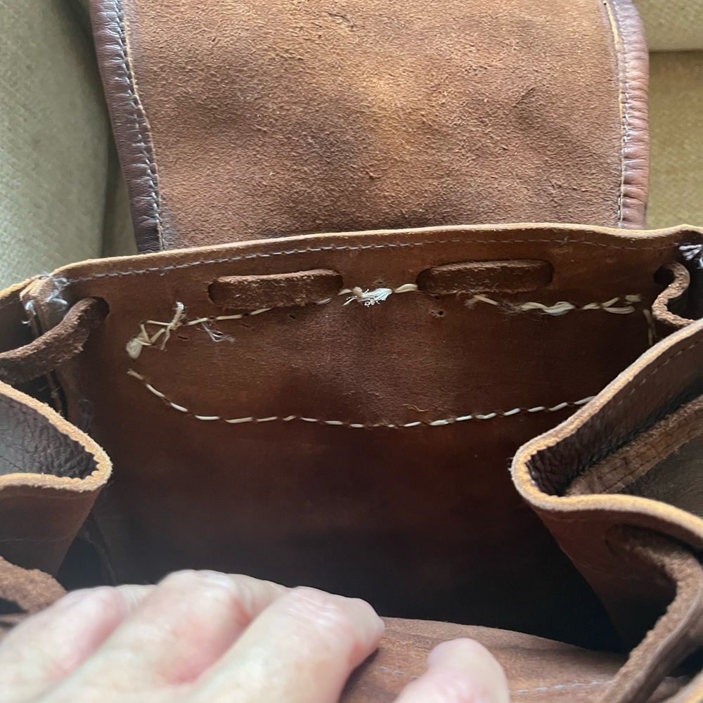 Vintage never used backpack handmade in Italy - Picture 4 of 9